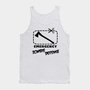 Emergency Zombie Defense Tank Top